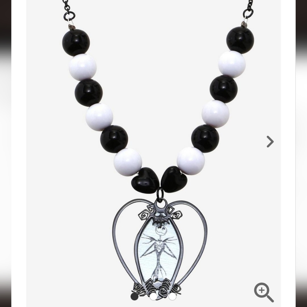 The Nightmare Before Christmas Jack Pumpkin Pendant Beaded Necklace